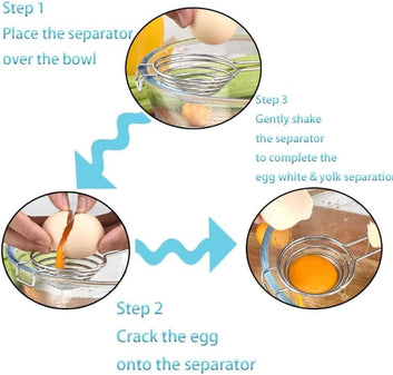 Séparateur de blanc d'œuf en acier inoxydable