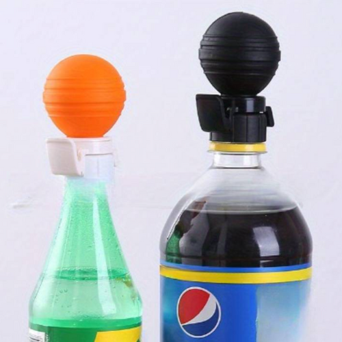 Bouchon de pompe de bouteille de soda réutilisable en silicone durable (Orange)